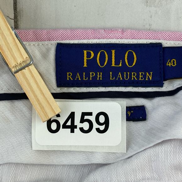 Polo Ralph Lauren Pink High Rise Classic Fit 9" Chino Short Mens Size 40 - Picture 10 of 11